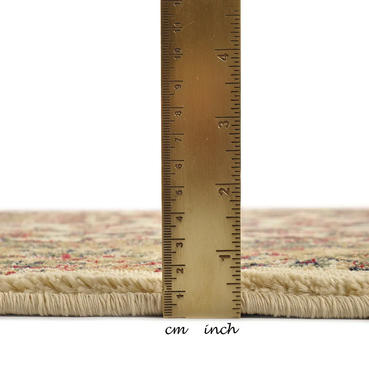 Kurzflorteppich Hamadan Beige/Beige 240 x 240cm Flachgewebe