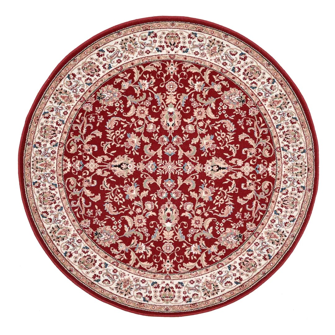 Wollteppich Dolna Rund | Rot