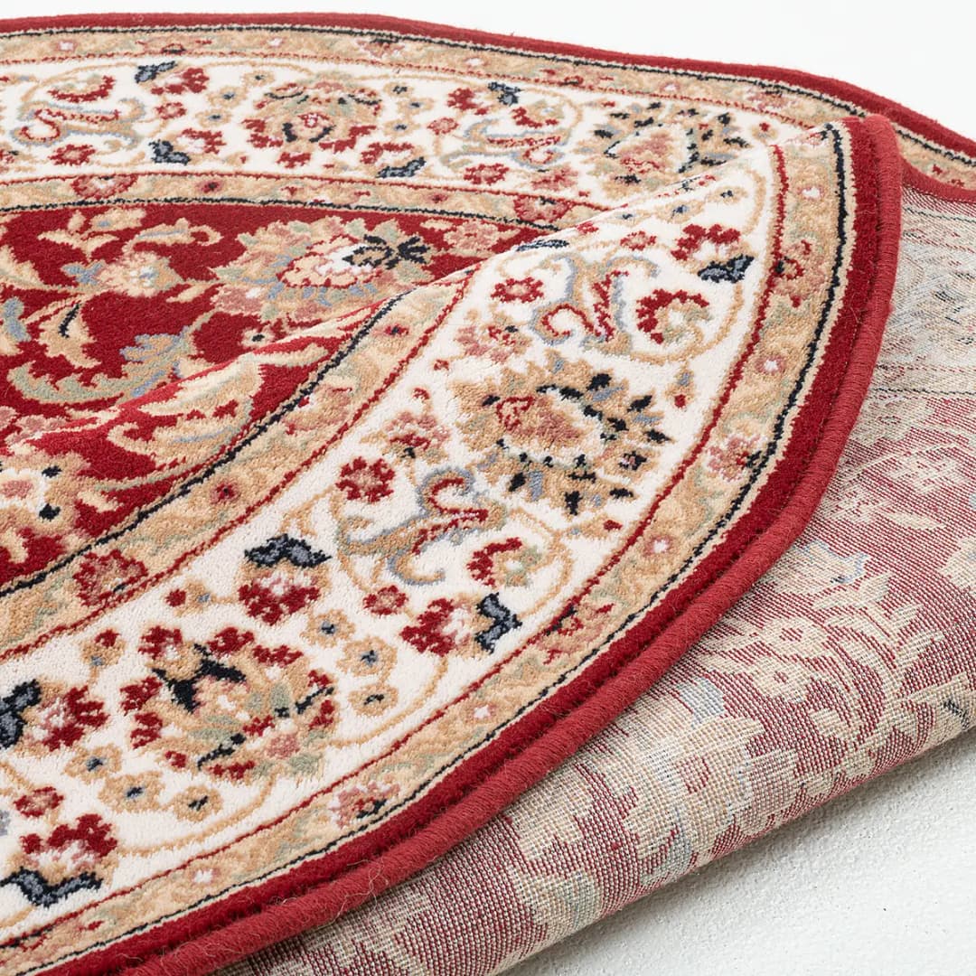 Wollteppich Dolna Rund | Rot