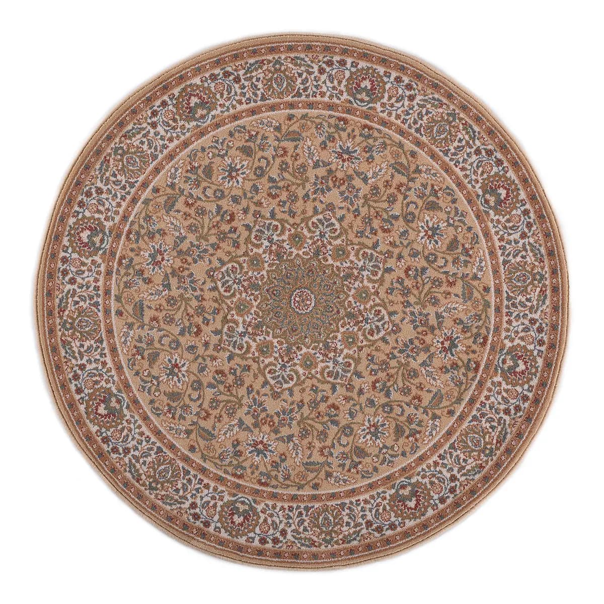 Wollteppich Dolna Rund Beige/Sand Ø 200cm Wolle | Beige