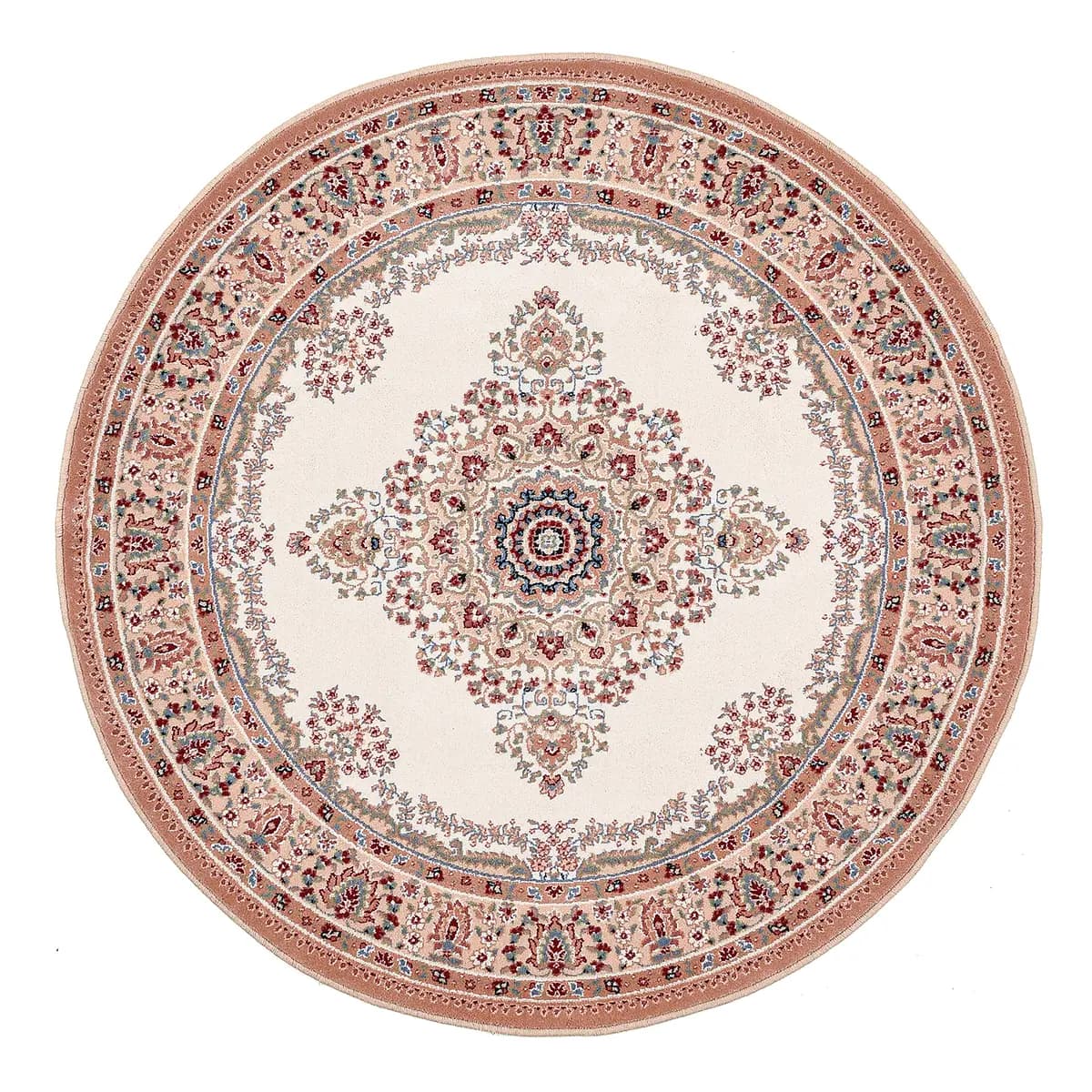 Wollteppich Dolna Rund Beige | Beige