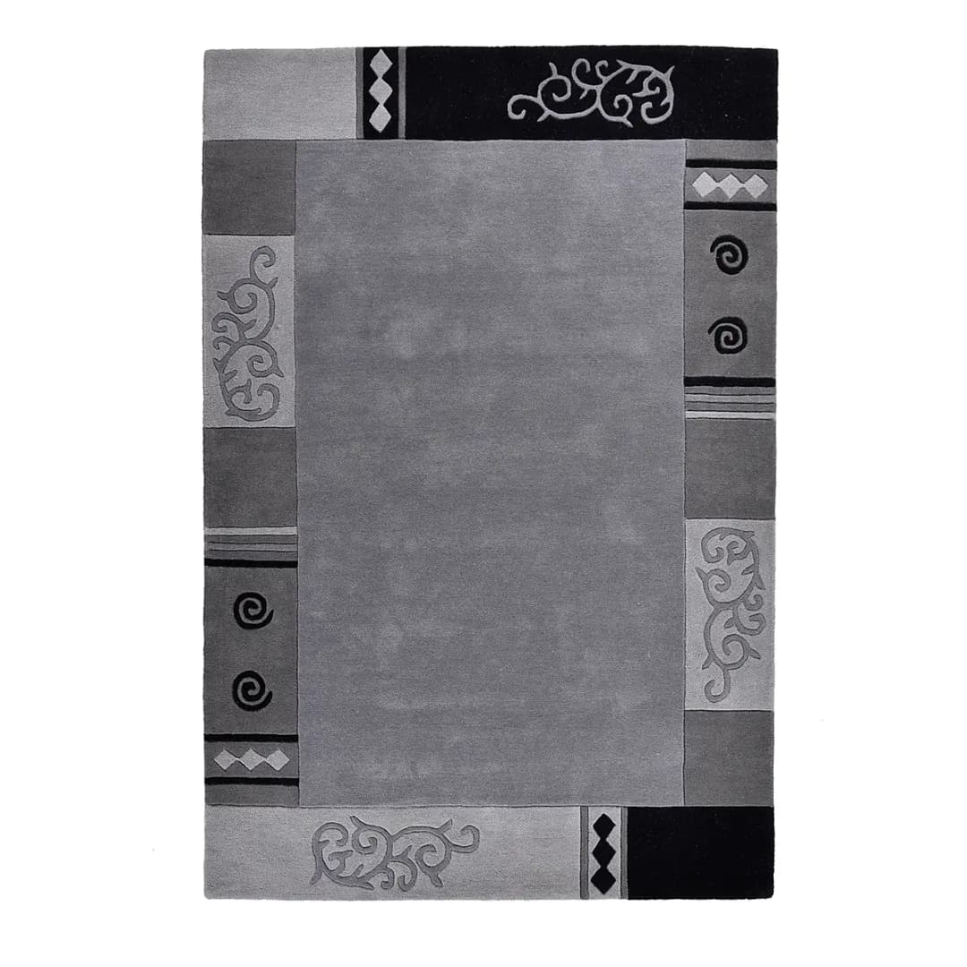 Ambadi Wollteppich | Grau