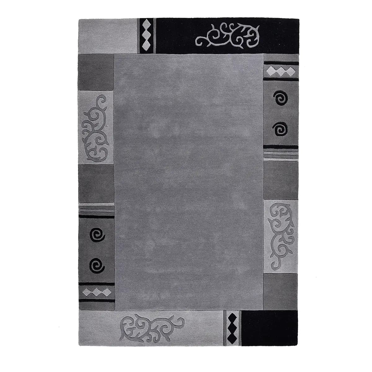Ambadi Wollteppich | Grau
