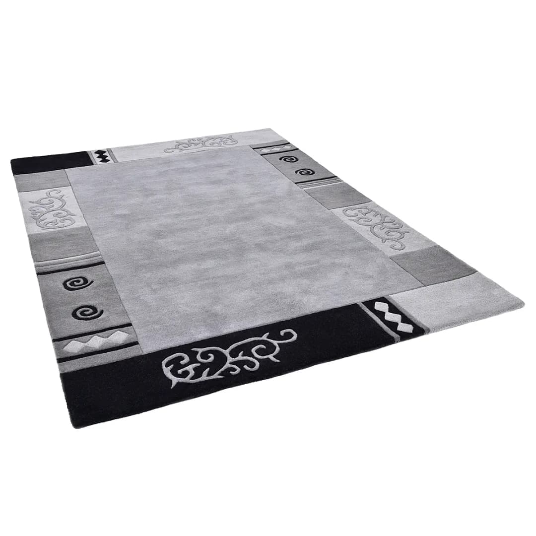 Ambadi Wollteppich | Grau