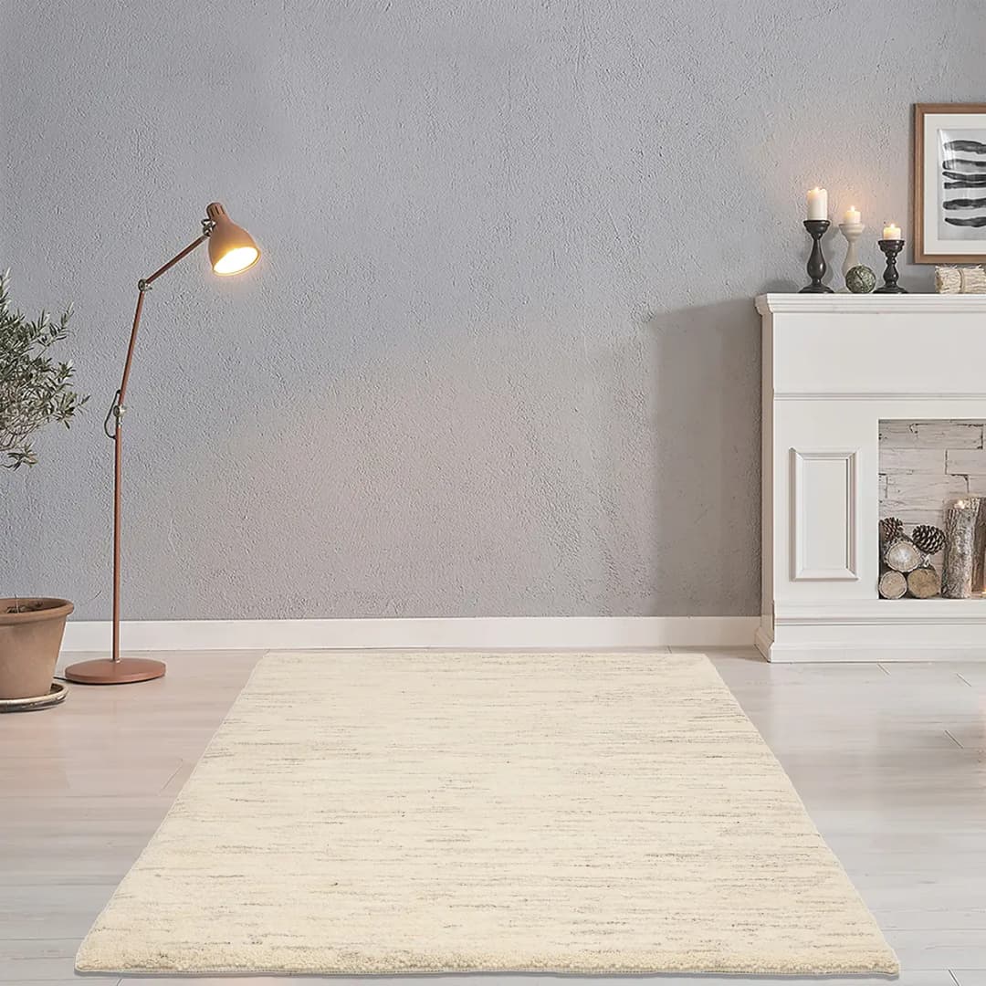 Wollteppich Hadj Beige/Creme 300 x 400cm Wolle | Beige