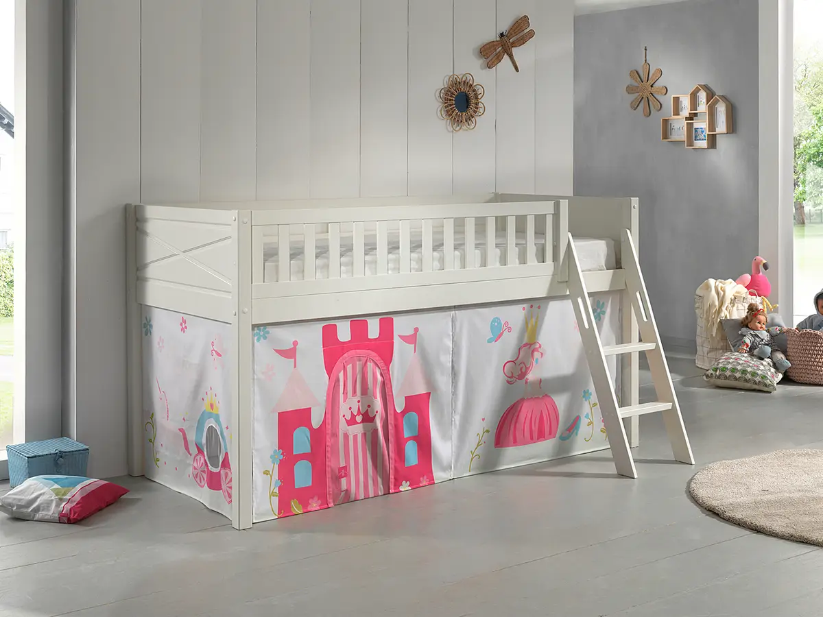 Spielbett mit Rutsche | Mehrfarbig