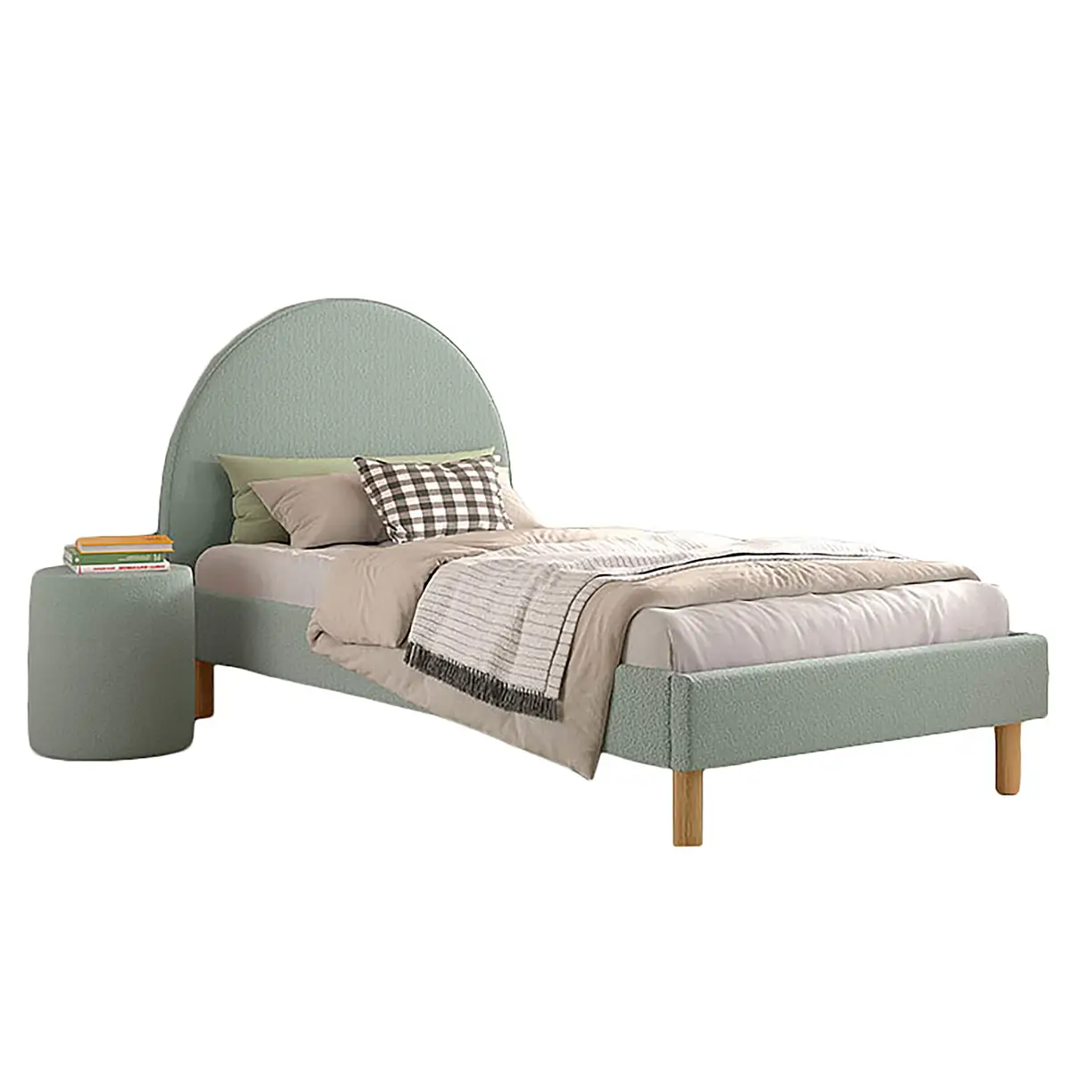 Jugendbett-Set 90 x 200cm Grün/Mintgrün | Grün