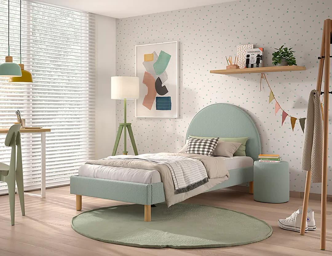 Jugendbett-Set 90 x 200cm Grün/Mintgrün | Grün