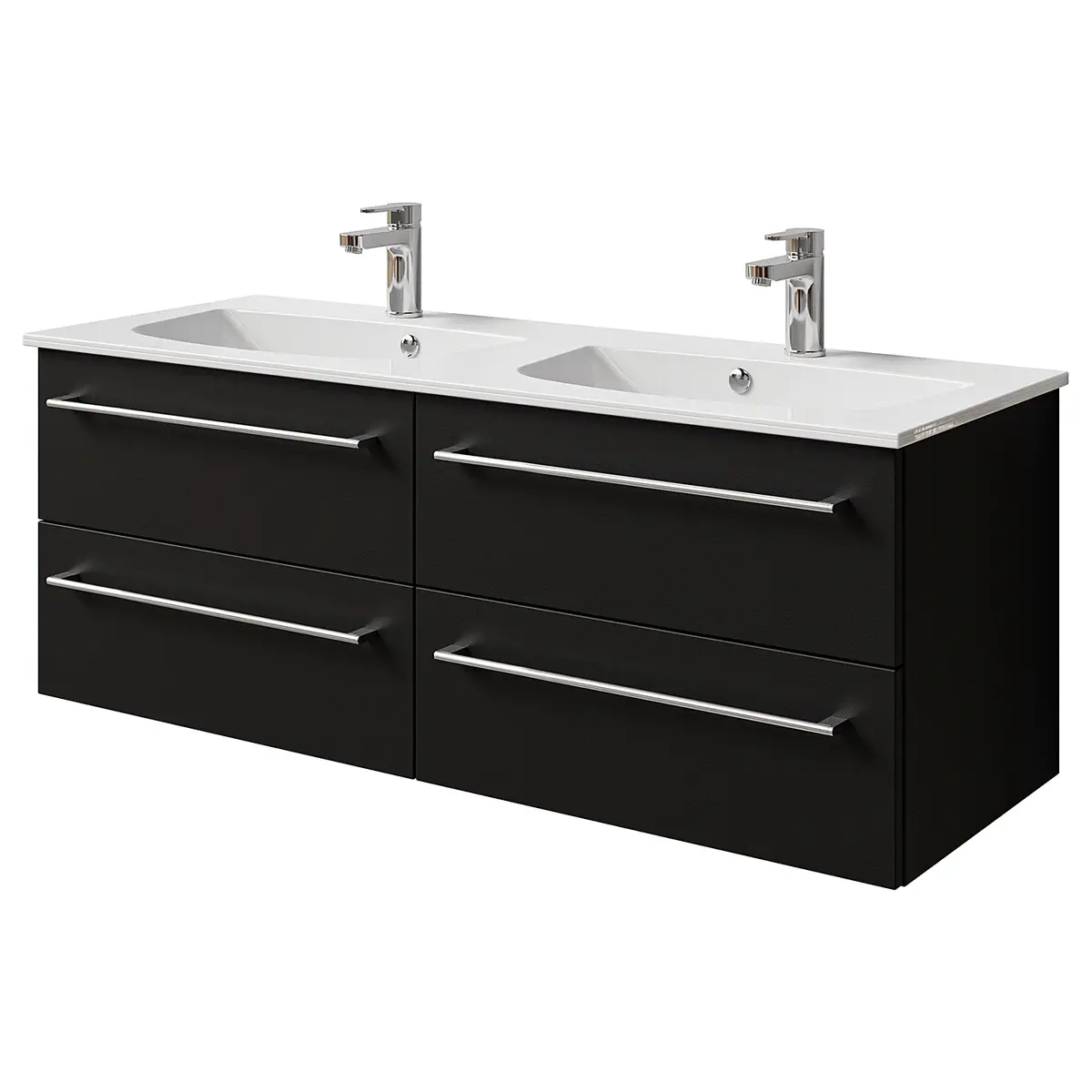 Doppelwaschtisch 6025 Typ C | Schwarz