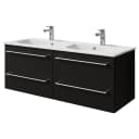 Doppelwaschtisch 6025 Typ C | Schwarz