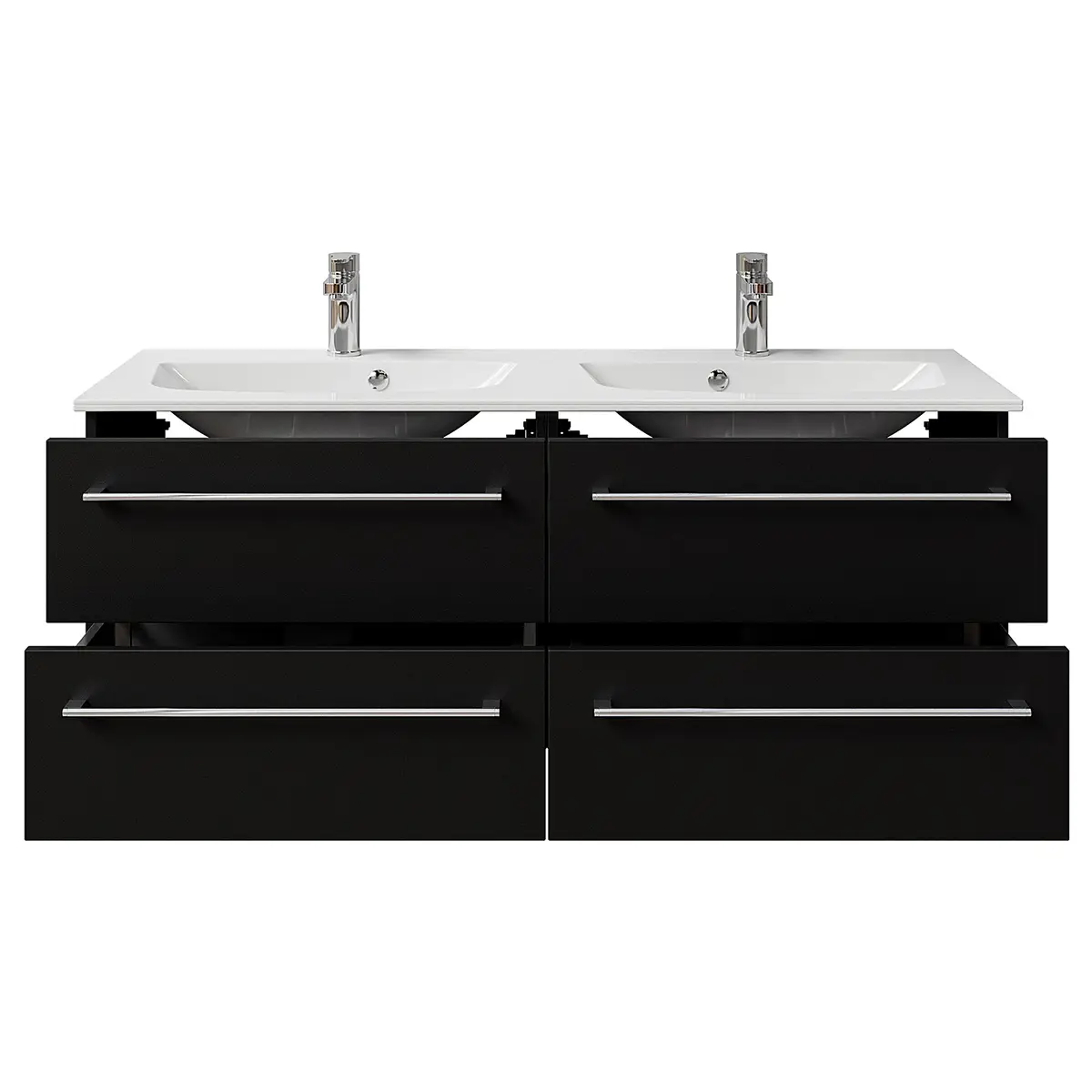 Doppelwaschtisch 6025 Typ C | Schwarz