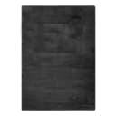 Hochflorteppich Como 60 x 120cm Schwarz | Schwarz