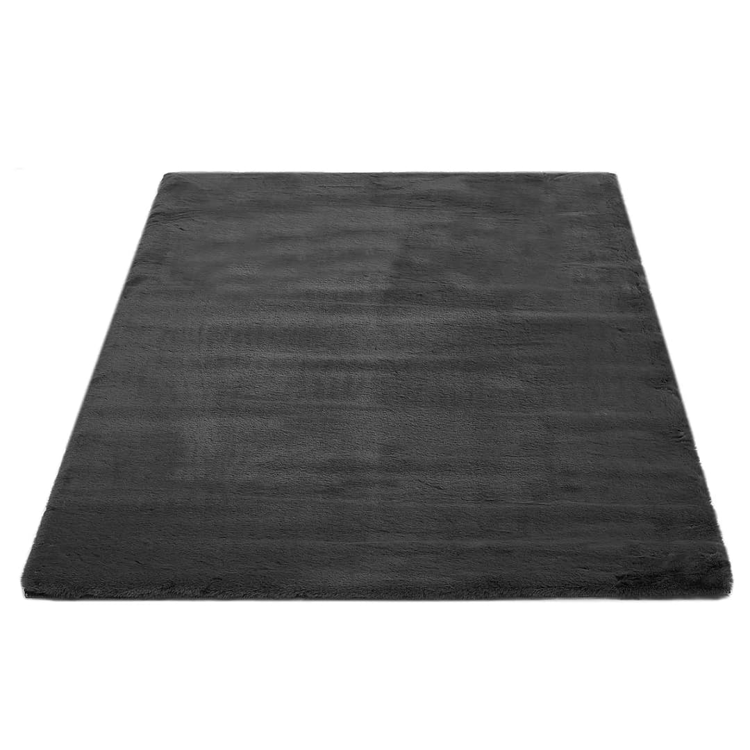 Hochflorteppich Como 120 x 170cm Schwarz/Schwarz/Anthrazit