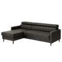 Ecksofa Chelsfield Grau Microfaser | Grau