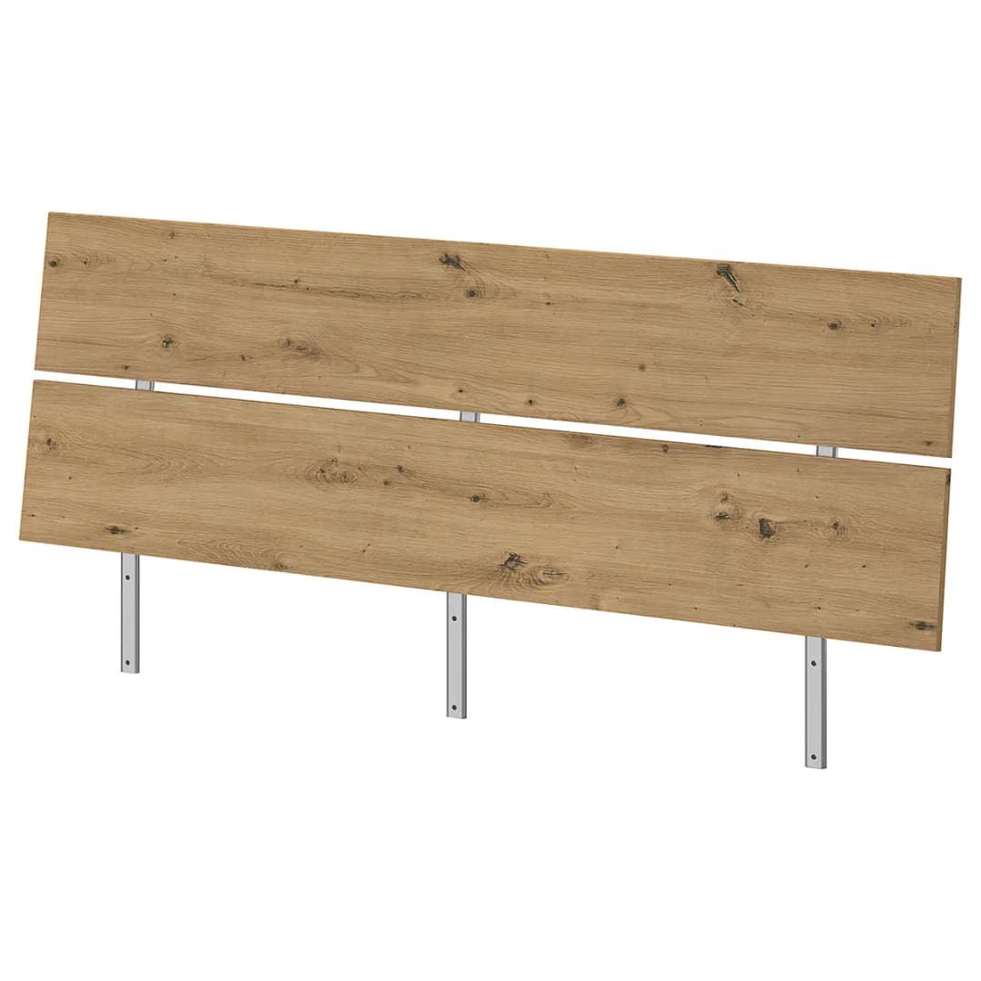Kopfteil 145cm Braun/Eiche Artisan Dekor ohne Beleuchtung | Braun