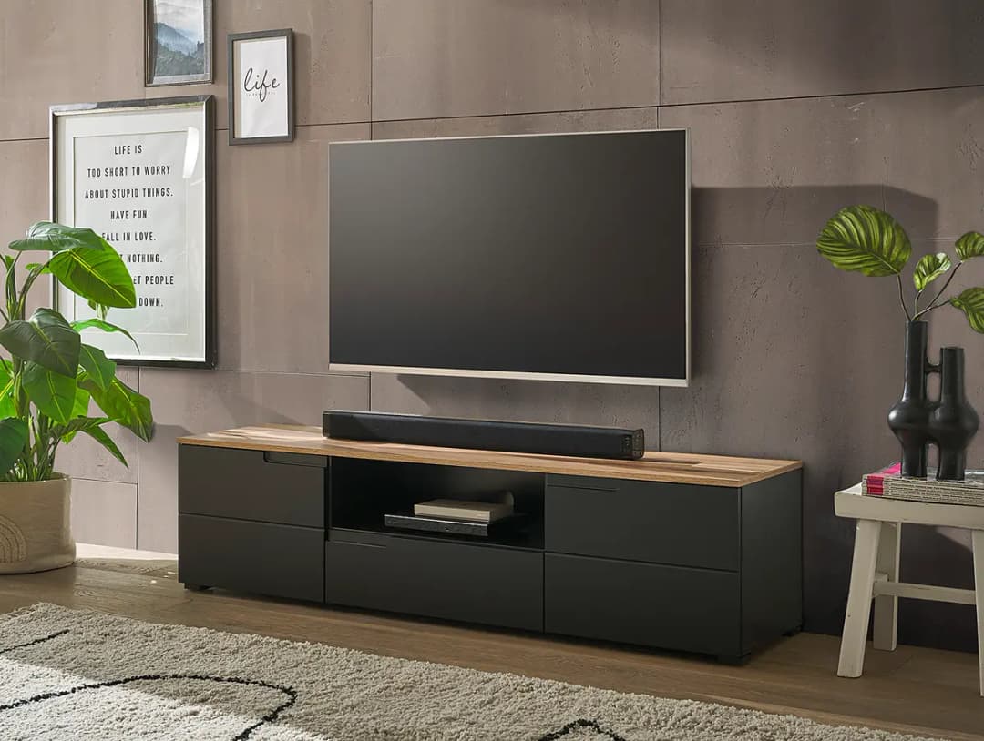 TV-Lowboard | Schwarz