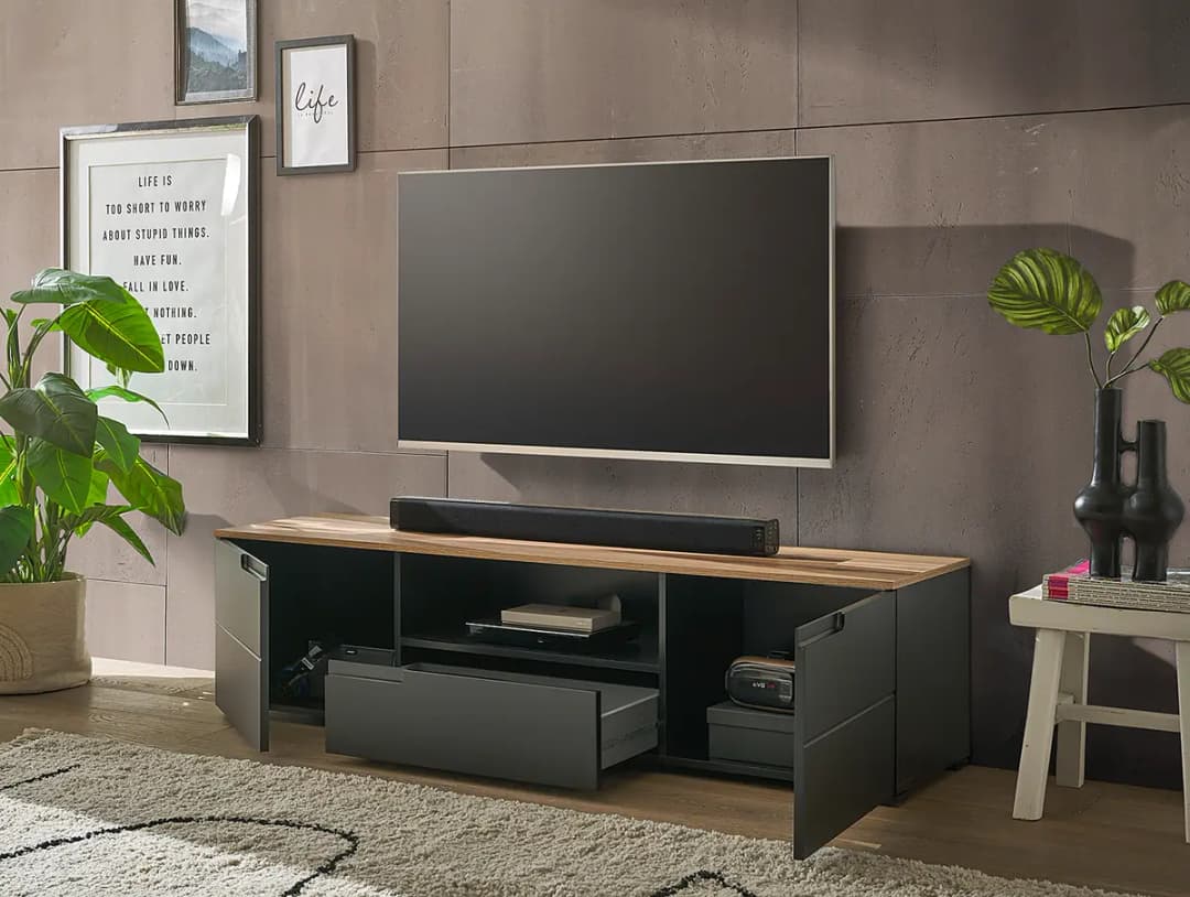 TV-Lowboard | Schwarz