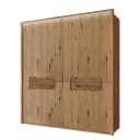 Massiver Drehtürenschrank 202cm Braun | Braun