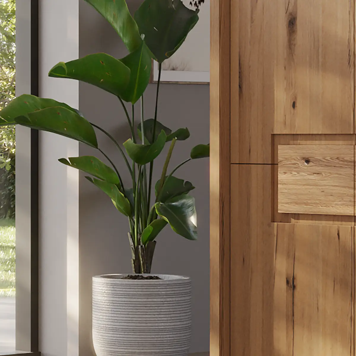 Massiver Drehtürenschrank 252cm Braun | Braun