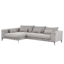 Ecksofa Grau Cordstoff Lola | Grau