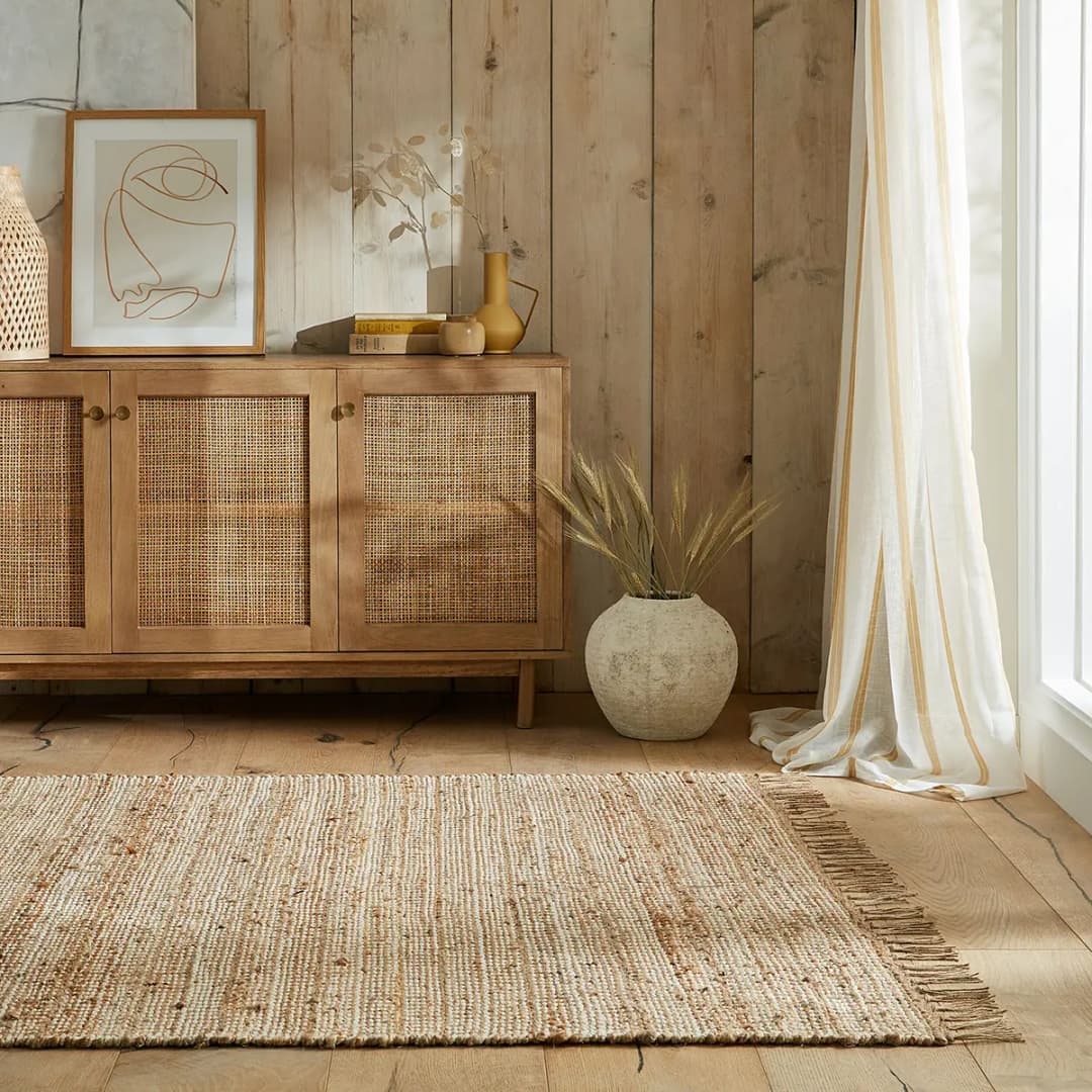 Juteteppich Levi Weiß/Beige 200 x 290cm | Beige