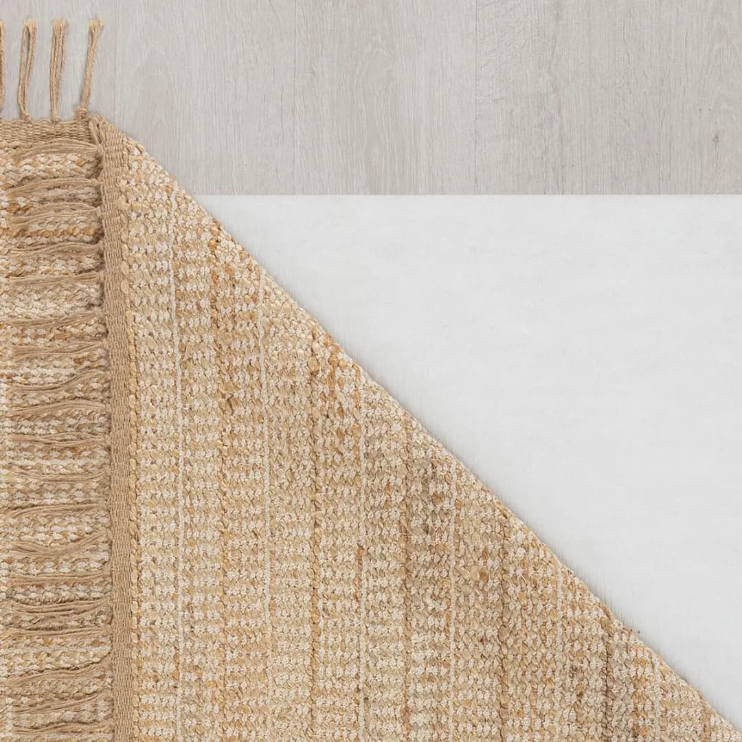 Juteteppich Levi Weiß/Beige 200 x 290cm | Beige