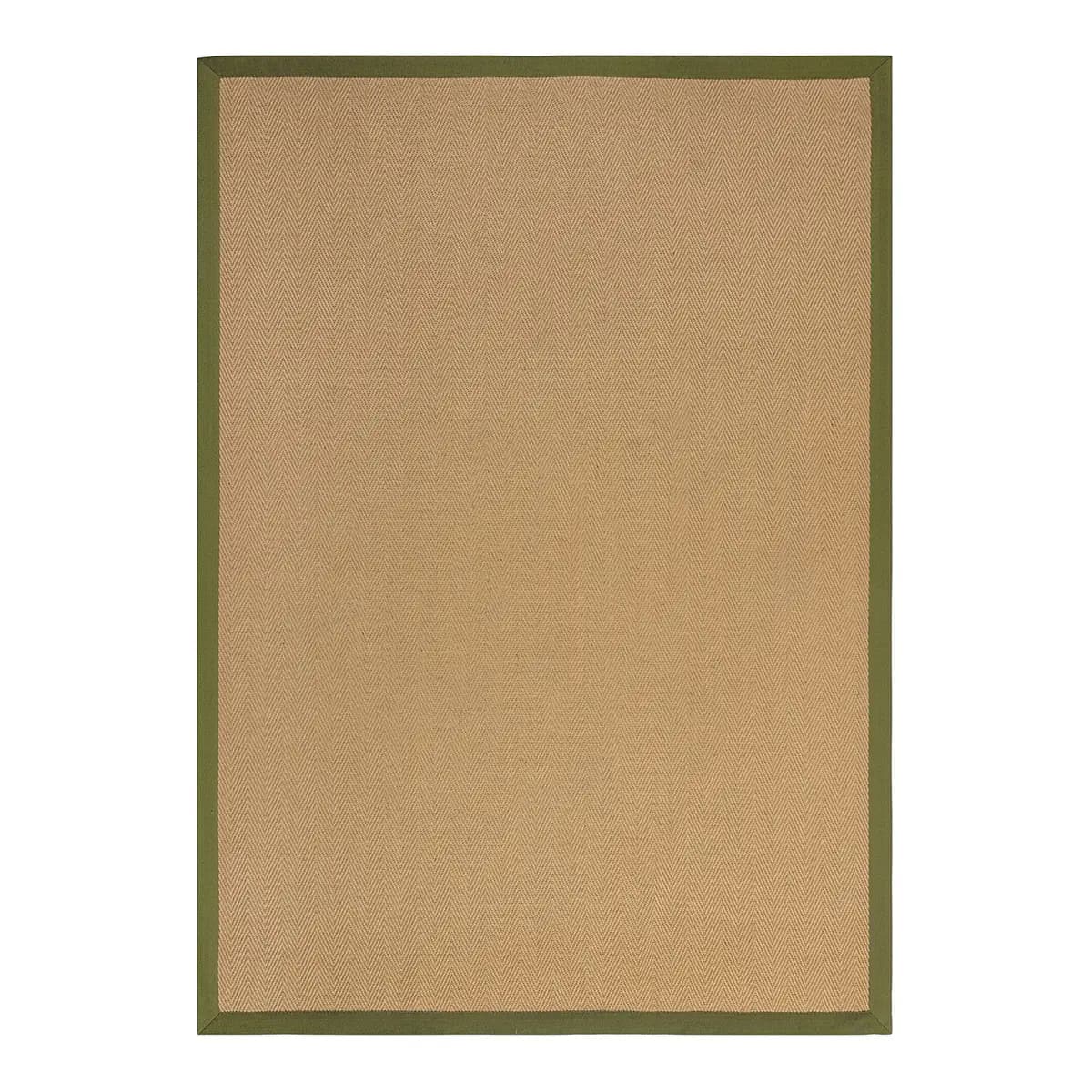 Juteteppich Kira Grün/Beige/Grün 120 x 170cm Flachgewebe