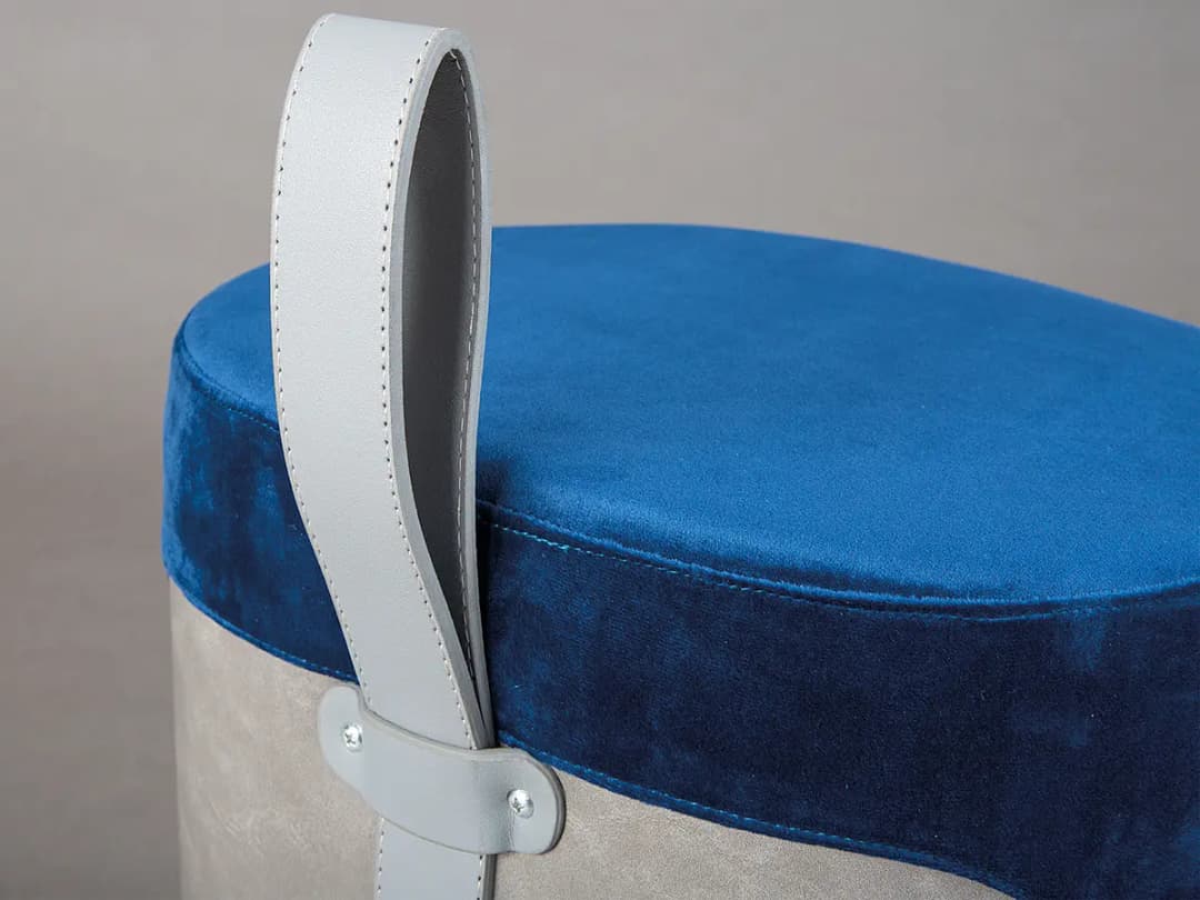 Polsterhocker Osane | Blau