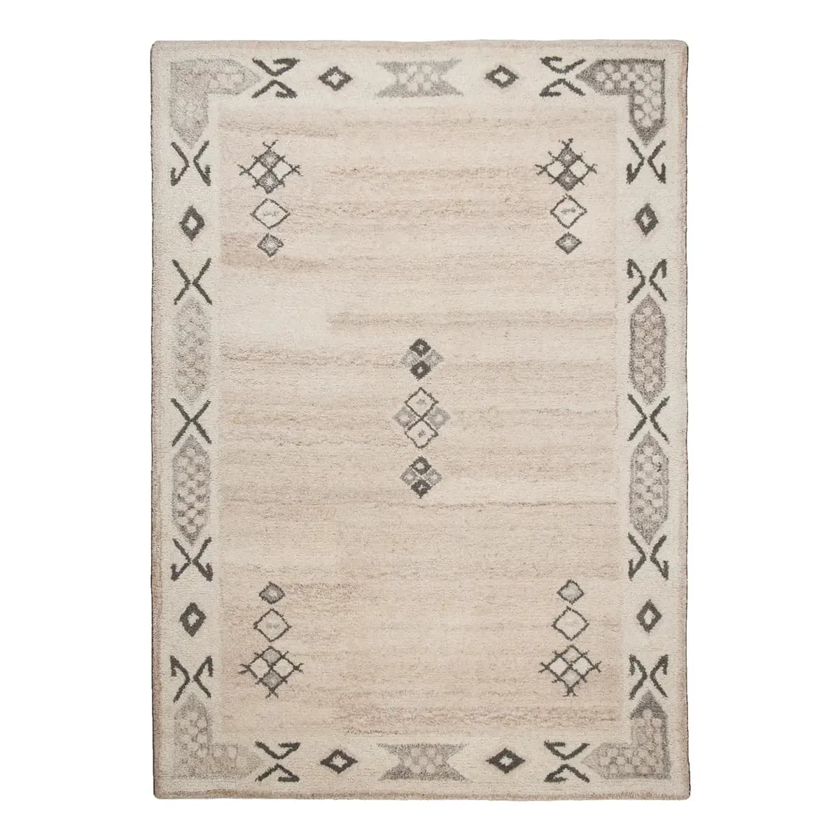Royal Berber 018 Wollteppich | Beige