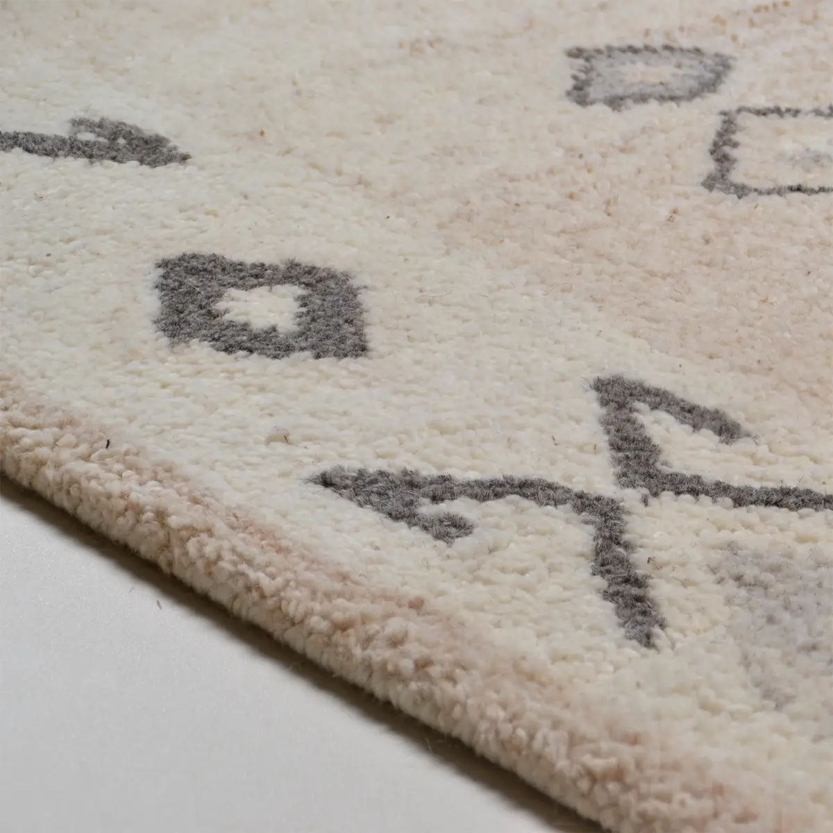 Royal Berber 018 Wollteppich | Beige