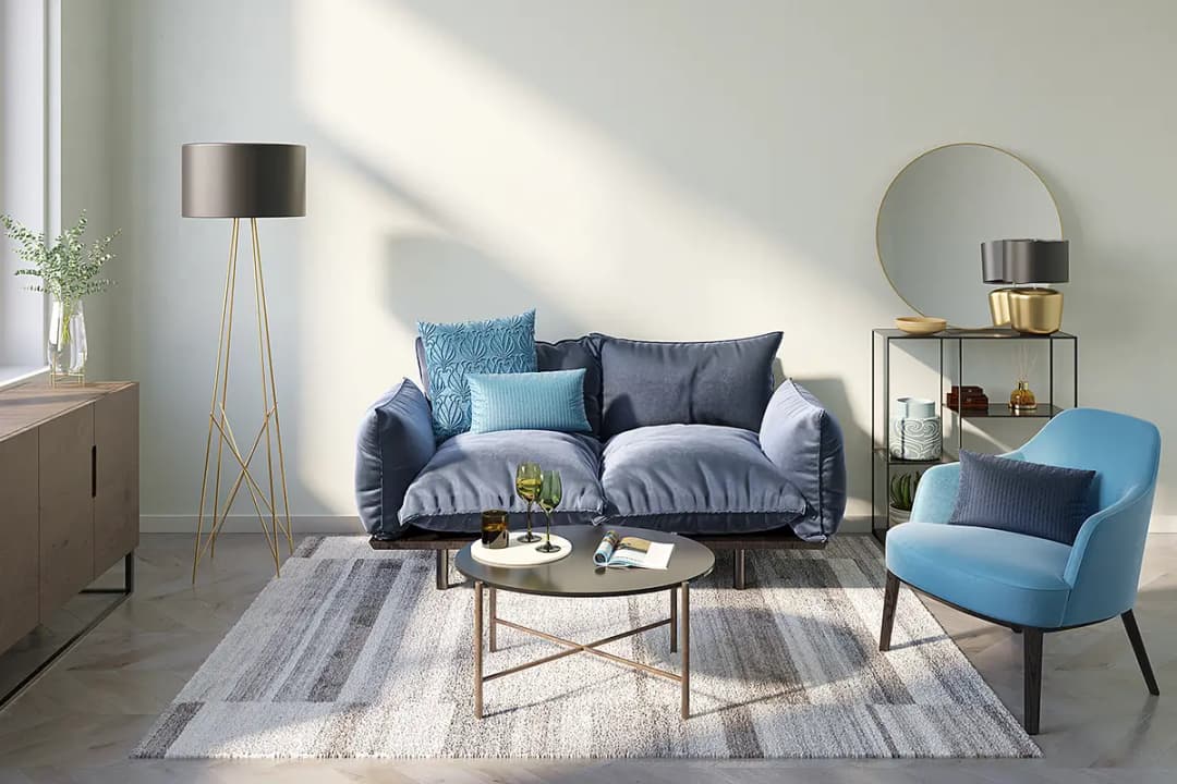 Kurzflorteppich Montana Luxury 973 Grau 200 x 300cm Seide