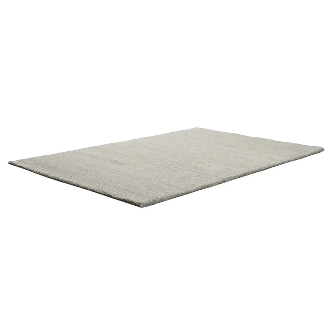 Wollteppich Taza Royal Uni Grau/Sandgrau 200 x 250cm Wolle