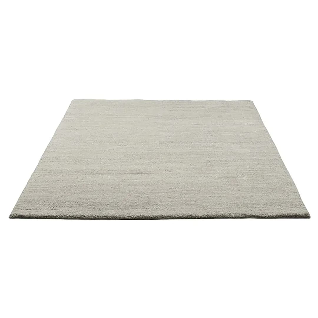 Wollteppich Taza Royal Uni Grau/Sandgrau 200 x 250cm Wolle