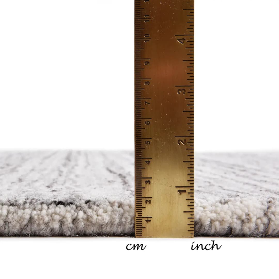 Royal Berber Uni Rund Teppich | Grau