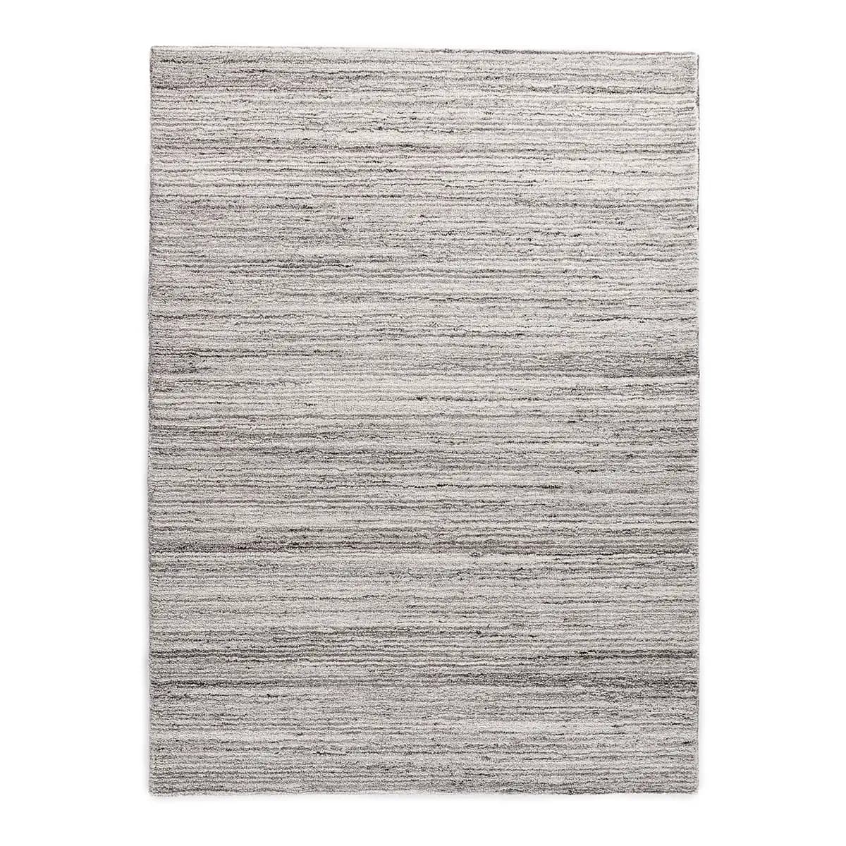 Royal Berber Uni Grau Wollteppich | Grau