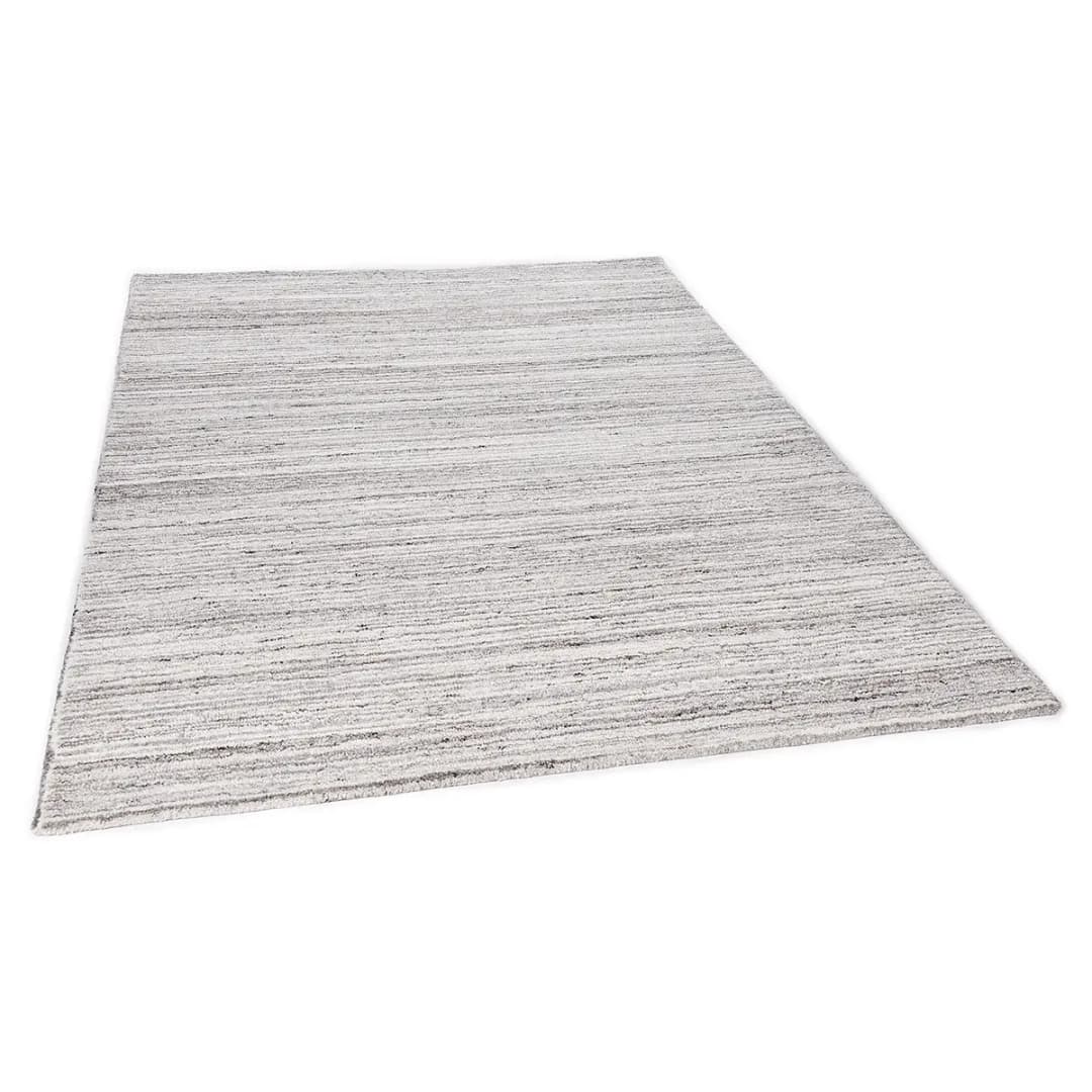 Royal Berber Uni Grau Wollteppich | Grau