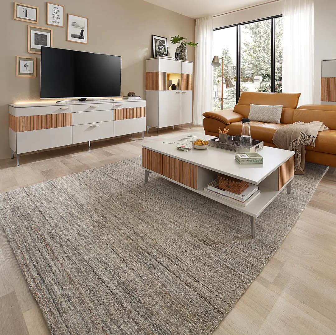 Wollteppich Sandiego Grau/Grau 250 x 350cm Mischgewebe | Grau