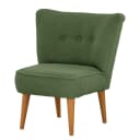 Sessel Grün Bouclé Stoff Nola | Grün