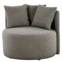 Sessel Lopala Grau Bouclé Stoff | Grau