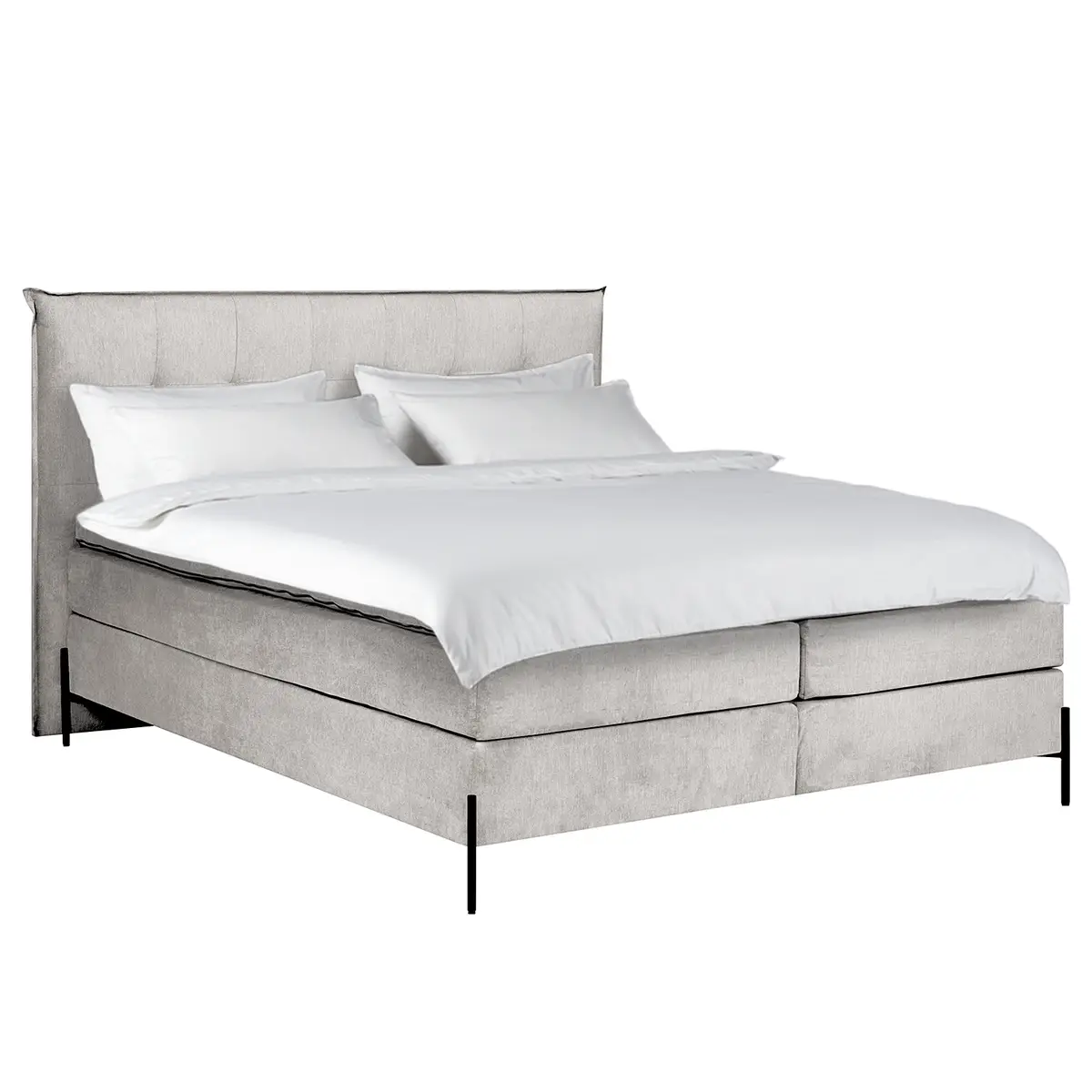 Boxspringbett Temre | Grau