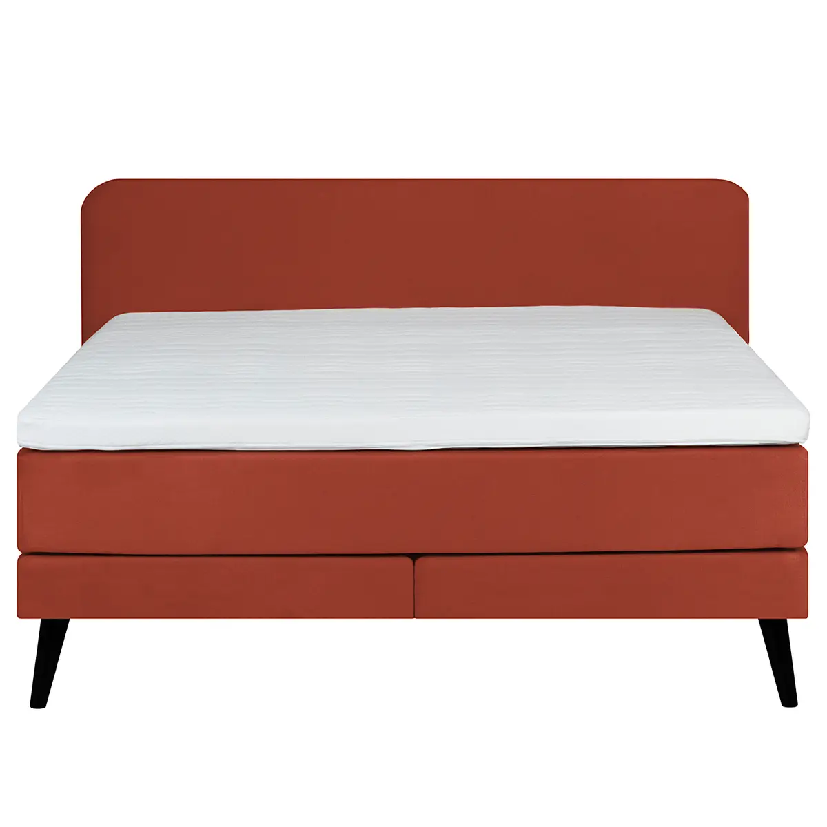 Boxspringbett Baladre 180 x 200cm Microfaser Faria Kupfer H4