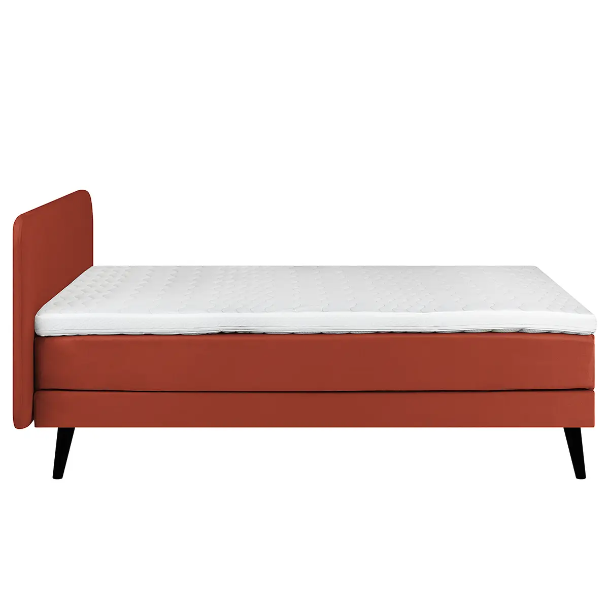 Boxspringbett Baladre 180 x 200cm Microfaser Faria Kupfer H4