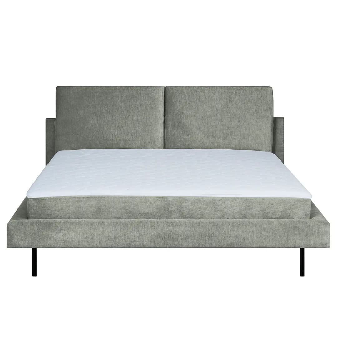 Polsterbett Manu 160 x 200cm Microfaser Orela Grau | Grau