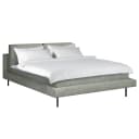 Polsterbett Manu 180 x 200cm Microfaser Orela Grau | Grau