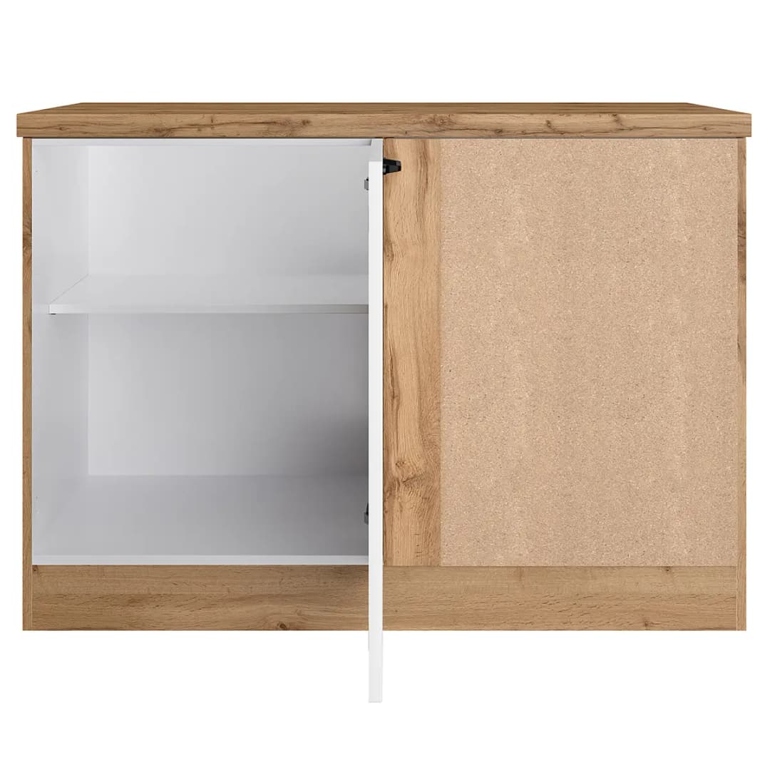 Eckunterschrank Meran | Weiß
