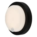 LED-Wandleuchte Presigo Ø 17cm Schwarz/Schwarz | Schwarz