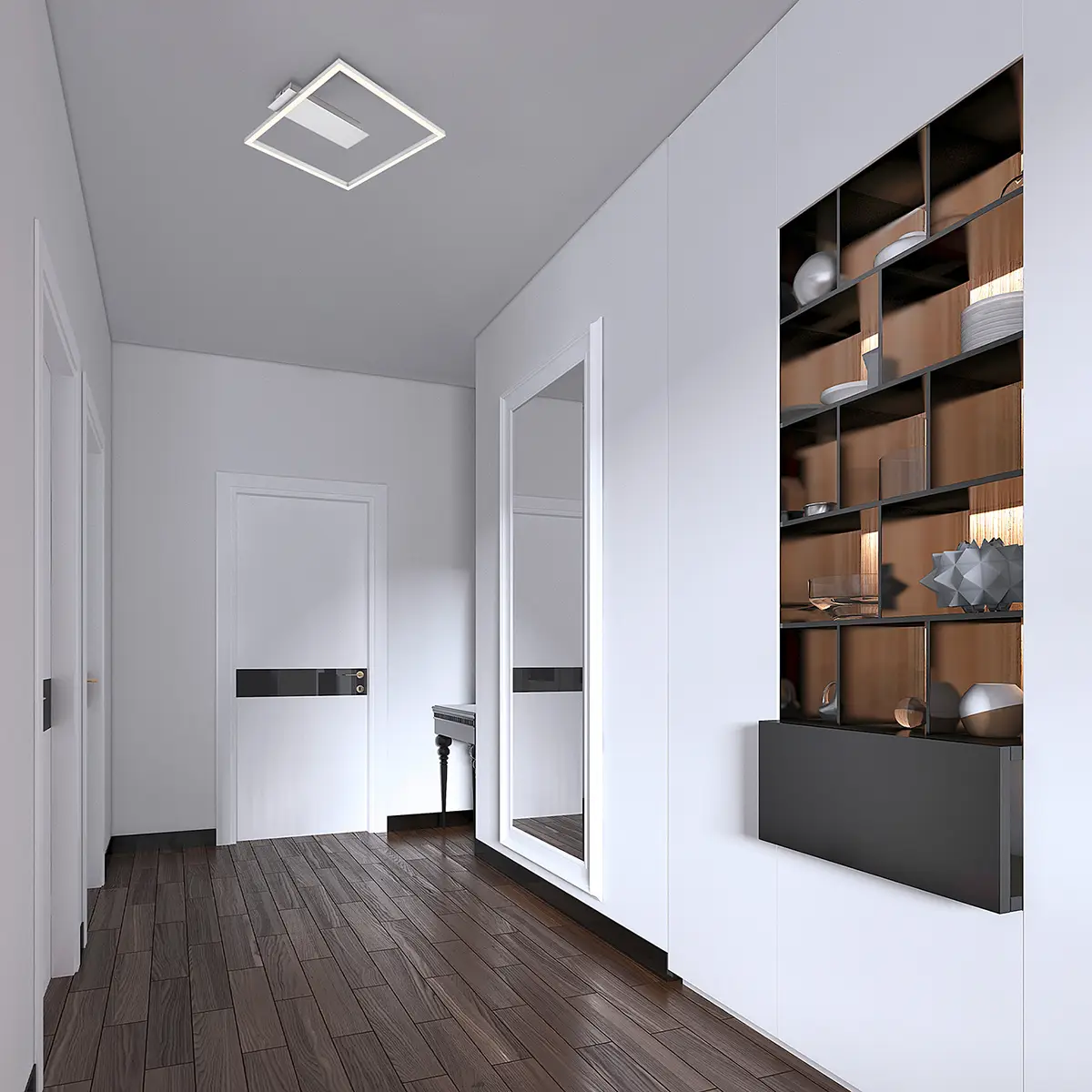 LED-Deckenleuchte Figa | Silber