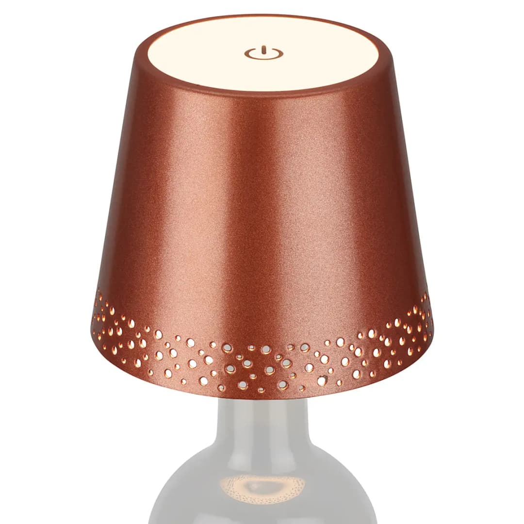LED-Flaschenlicht Bairros | Kupfer