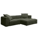 Ecksofa Grün Webstoff Saia | Grün