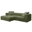 Ecksofa Grün Cordstoff Snor | Grün